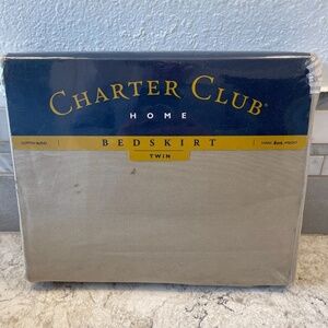 Charter Club Home Twin Bedskirt Khaki‎